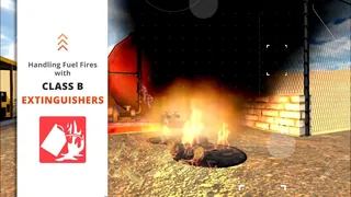 Extintor Clase B para incendios de combustible