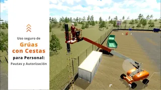Uso seguro de grúas con canastilla de personal